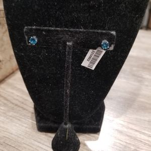 14kt London Blue Topaz Earrings